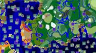 The small island beginning is a nice spawn for players in this seed (Image via Chunkbase)